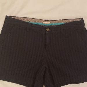 Morons Navy Eyelet Lace Shorts
